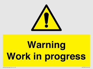 Warning Work in progress